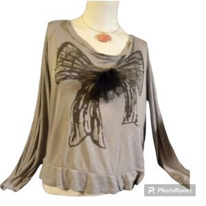 Sans‎ Souci bow sweatshirt Vintage SKUW005